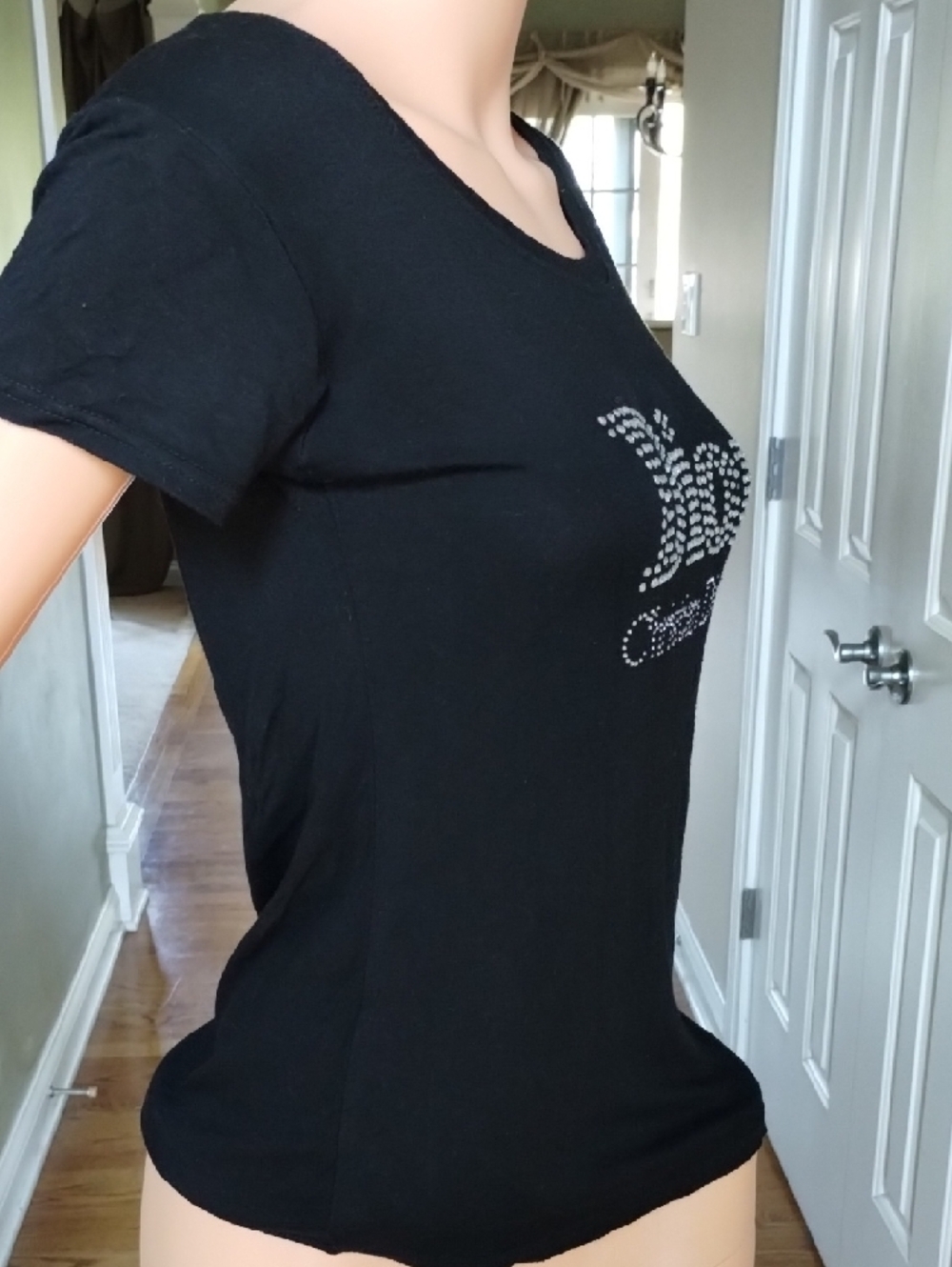 Christian Dior Black Tee with Signature Label - Picture 6 of 16
